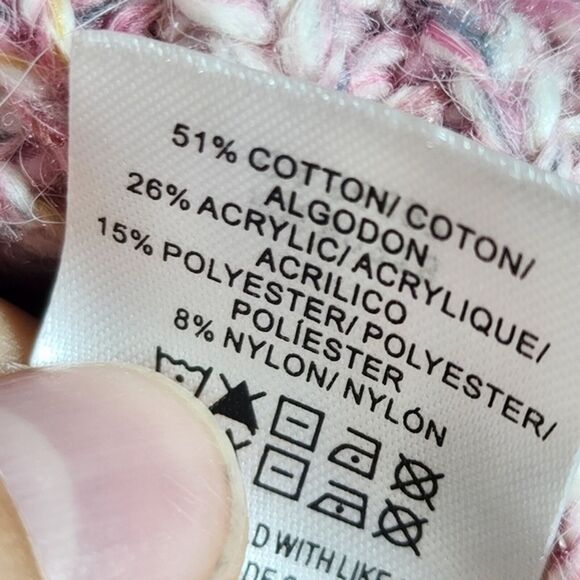 NWT Pink Knit Lucky Brand Side Button Sweater Size Small - Picture 5 of 8